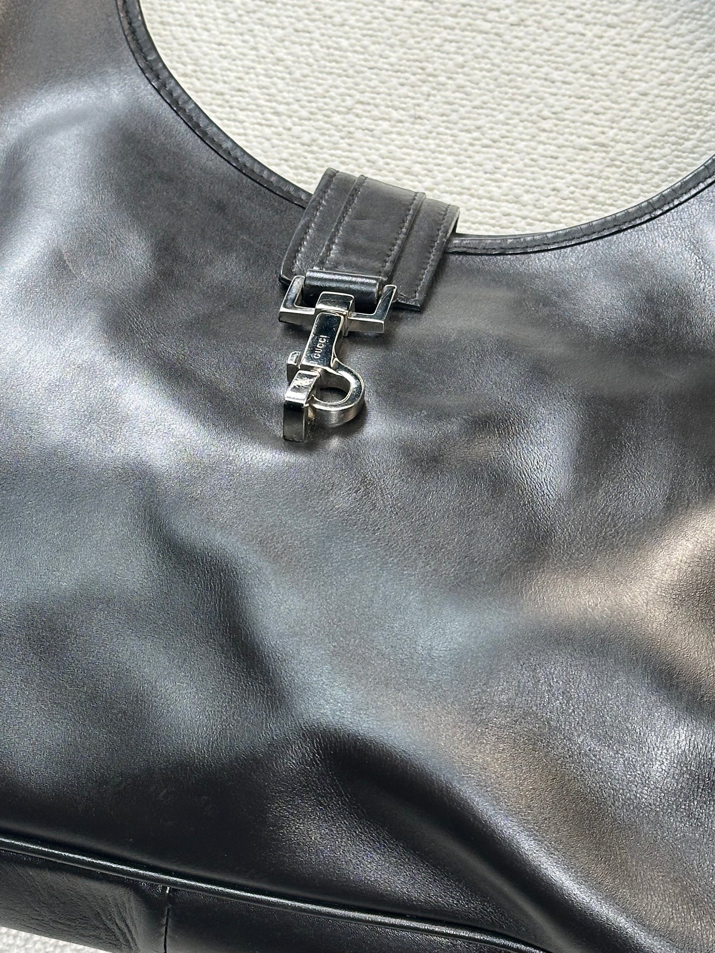 GUCCI - Jackie Hobo in Pelle Testa di moro Vintage