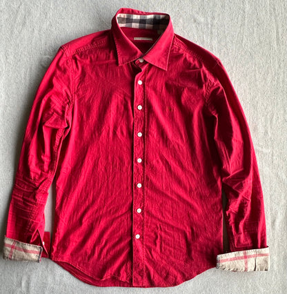 BURBERRY  - Camicia Rossa