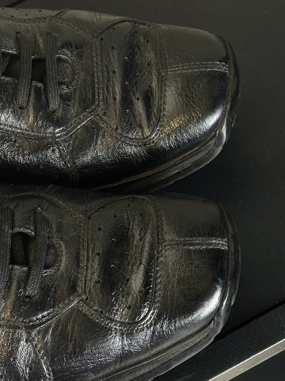 PRADA – Sneakers Sport Linea Rossa – Pelle Nera Vintage | Tg 44