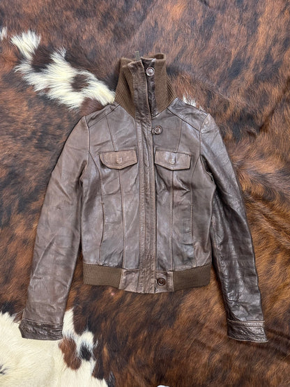 Giacca di pelle aviatore