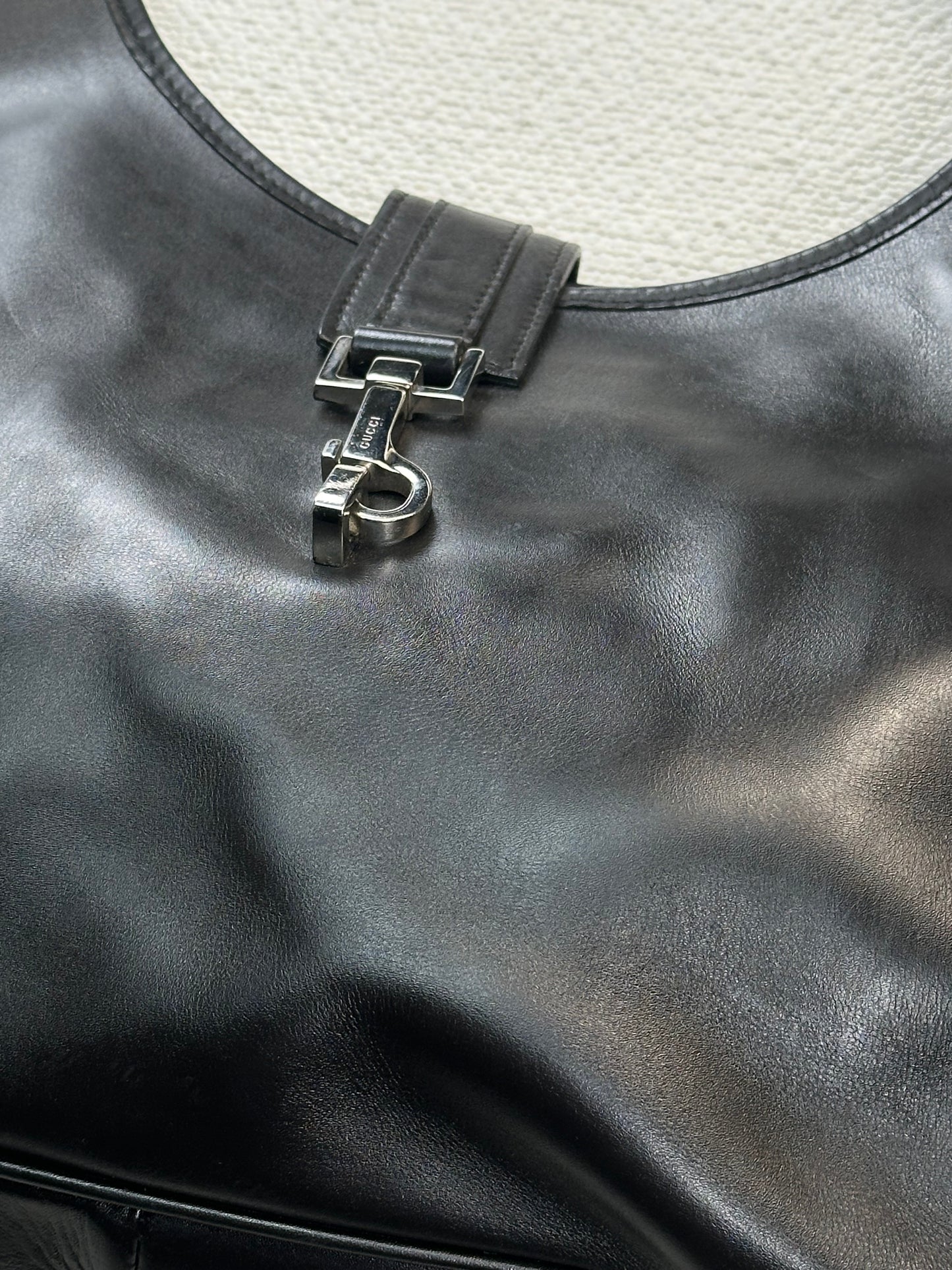 GUCCI - Jackie Hobo in Pelle Testa di moro Vintage