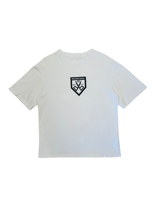 BALENCIAGA - T-Shirt “EST 1917” Logo Crest