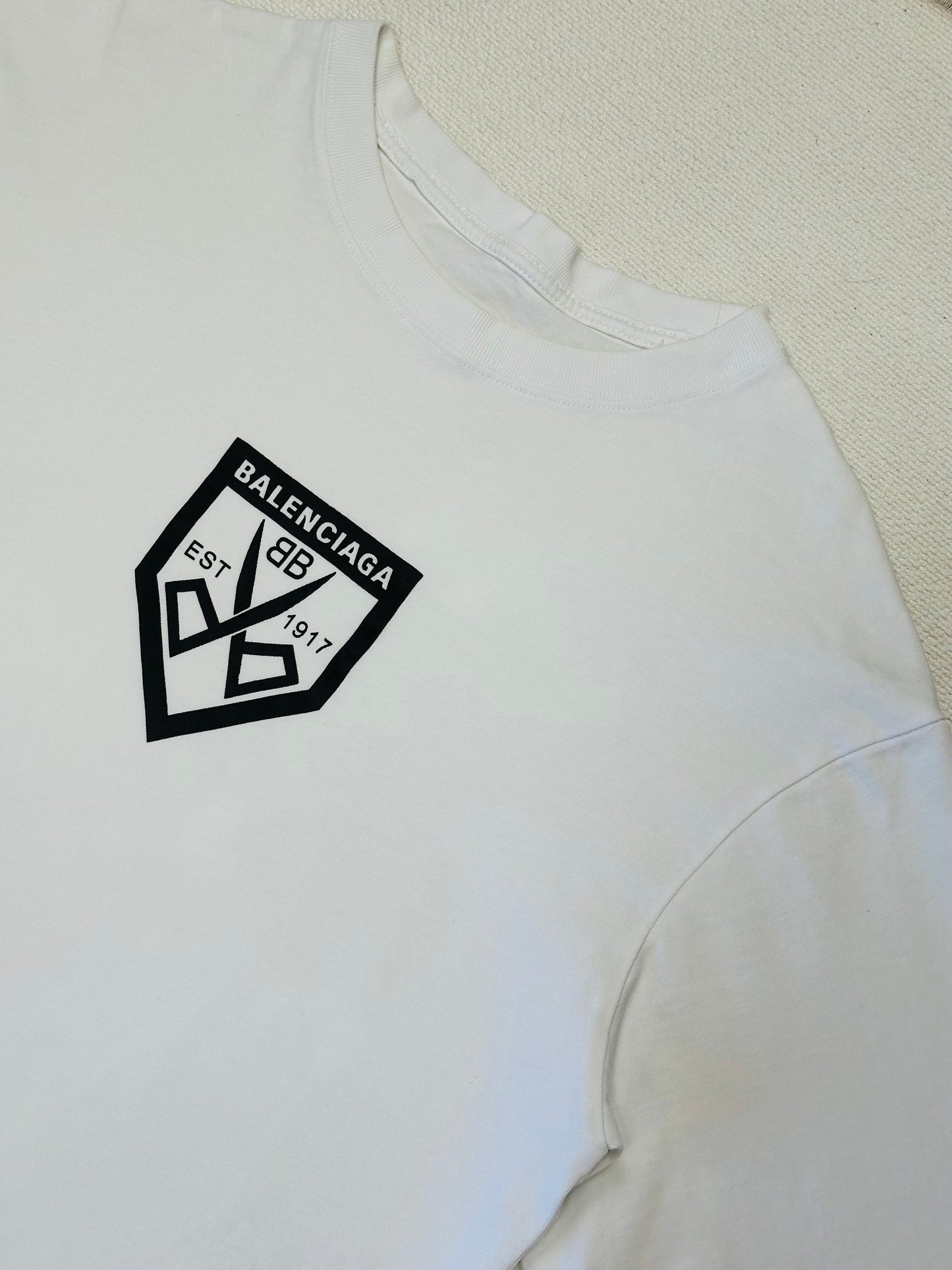 BALENCIAGA - T-Shirt “EST 1917” Logo Crest