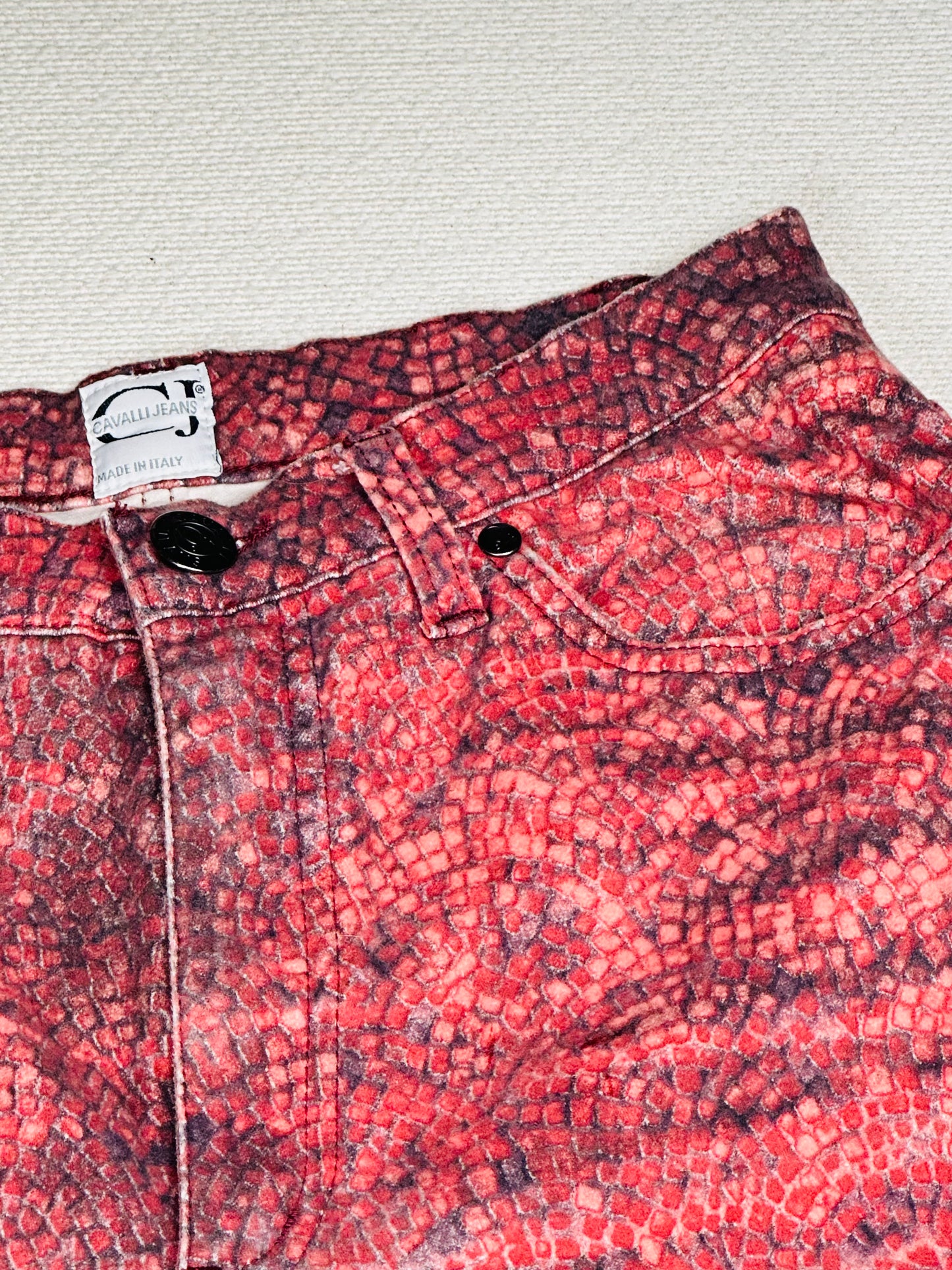 JUST CAVALLI - Pantaloni jeans animalier