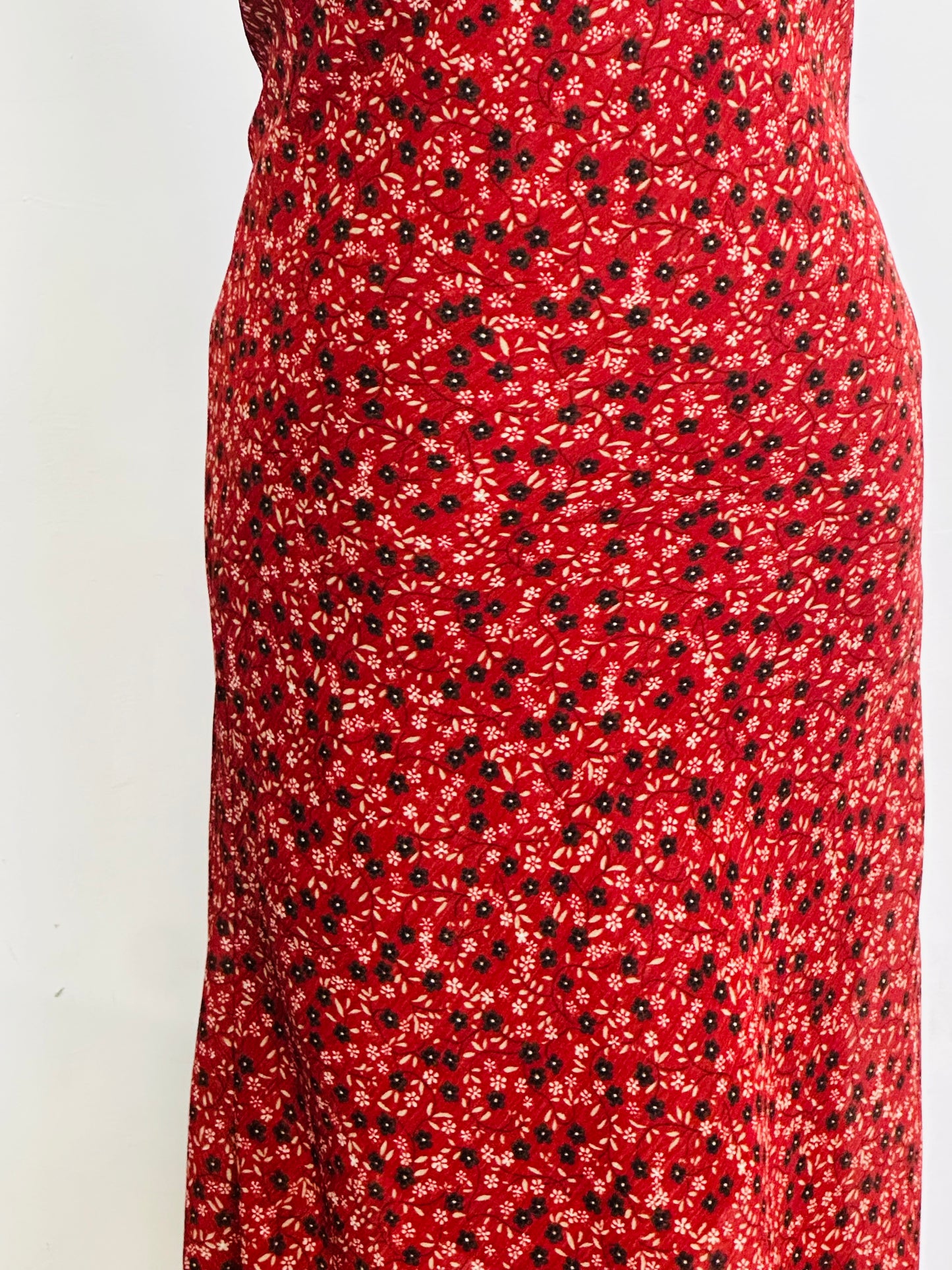 Y2k Long Dress , Vestito vintage a fiori con scollo all’americana