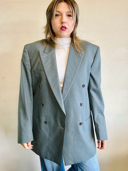 Blazer doppio petto in pura lana vergine