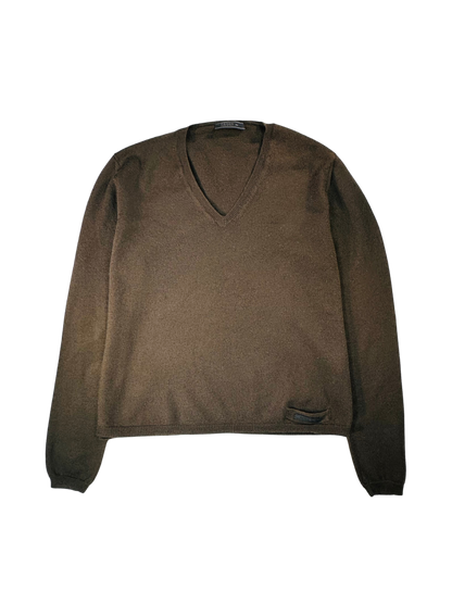 PRADA -  Maglioncino marrone