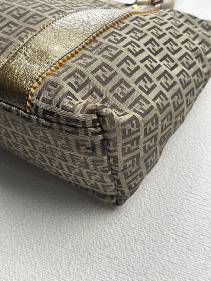 FENDI - Shopper Zucca Canvas & Leather