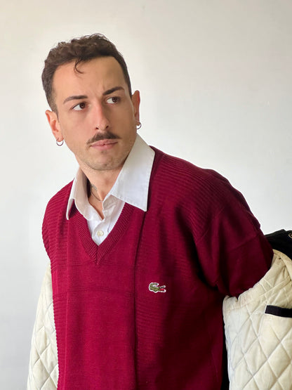 LACOSTE - Pullover burgundi
