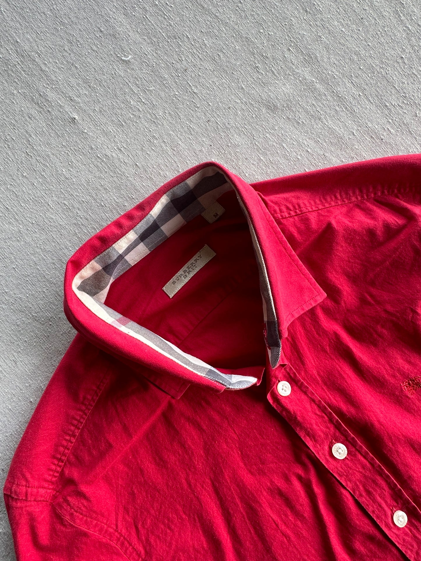 BURBERRY  - Camicia Rossa