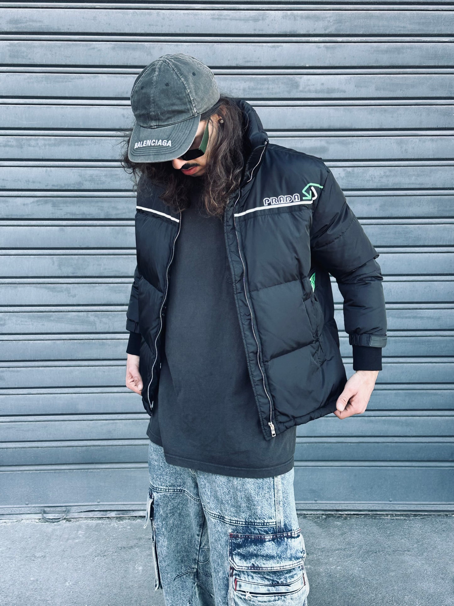 PRADA – Piumino Tech Logo Green Ediction