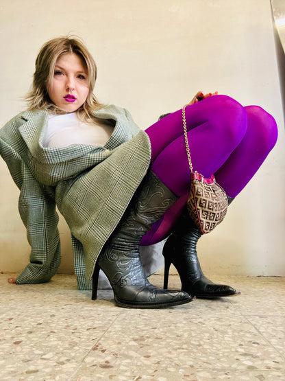 Blazer in pura lana pied de poule