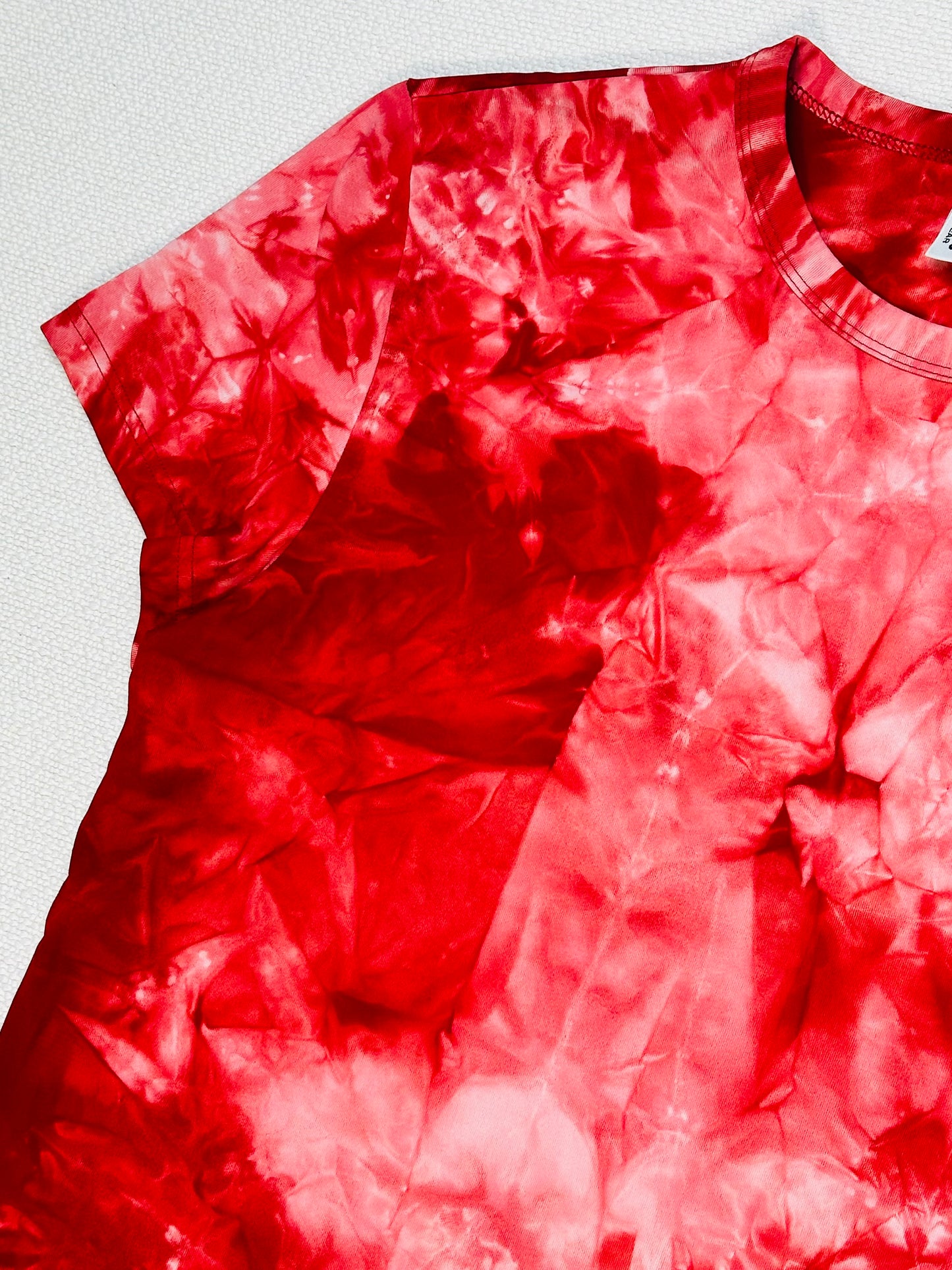 MOSCHINO - T-shirt Tie-Dye Rosso Fragola