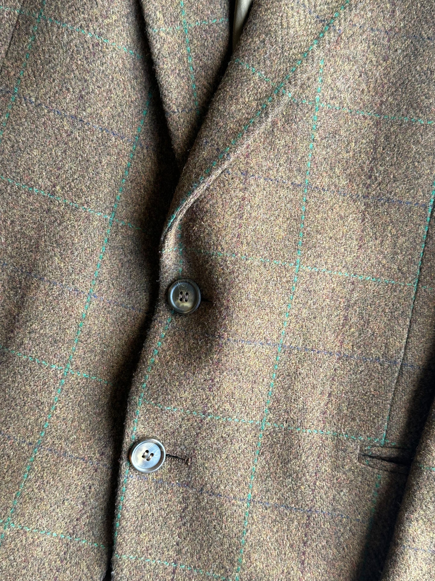 Blazer in pura lana Tartan