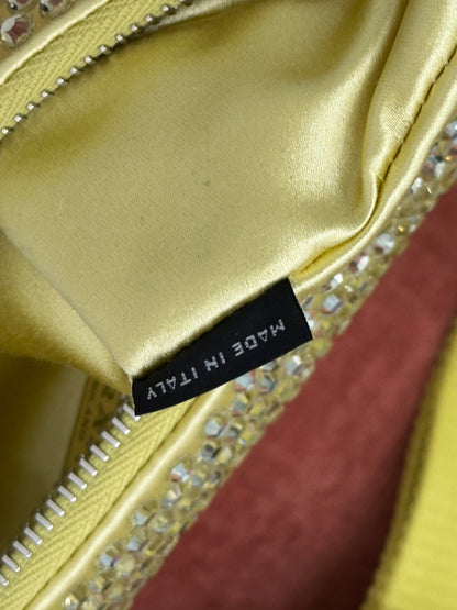 PRADA - Re-Edition 2005 Shoulder Bag – Satin Giallo con Cristalli