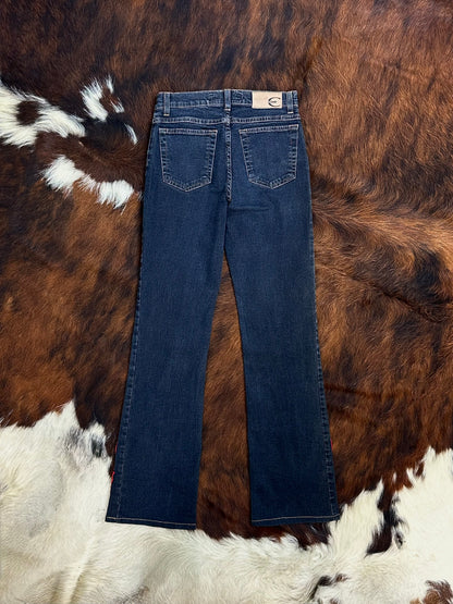 JUST CAVALLI - Pantaloni Red Embroidered Panel – Early 2000s