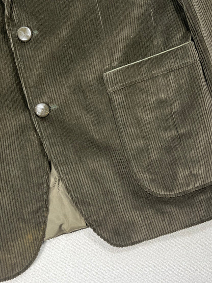 Giacca Blazer Vintage - velluto a coste verde