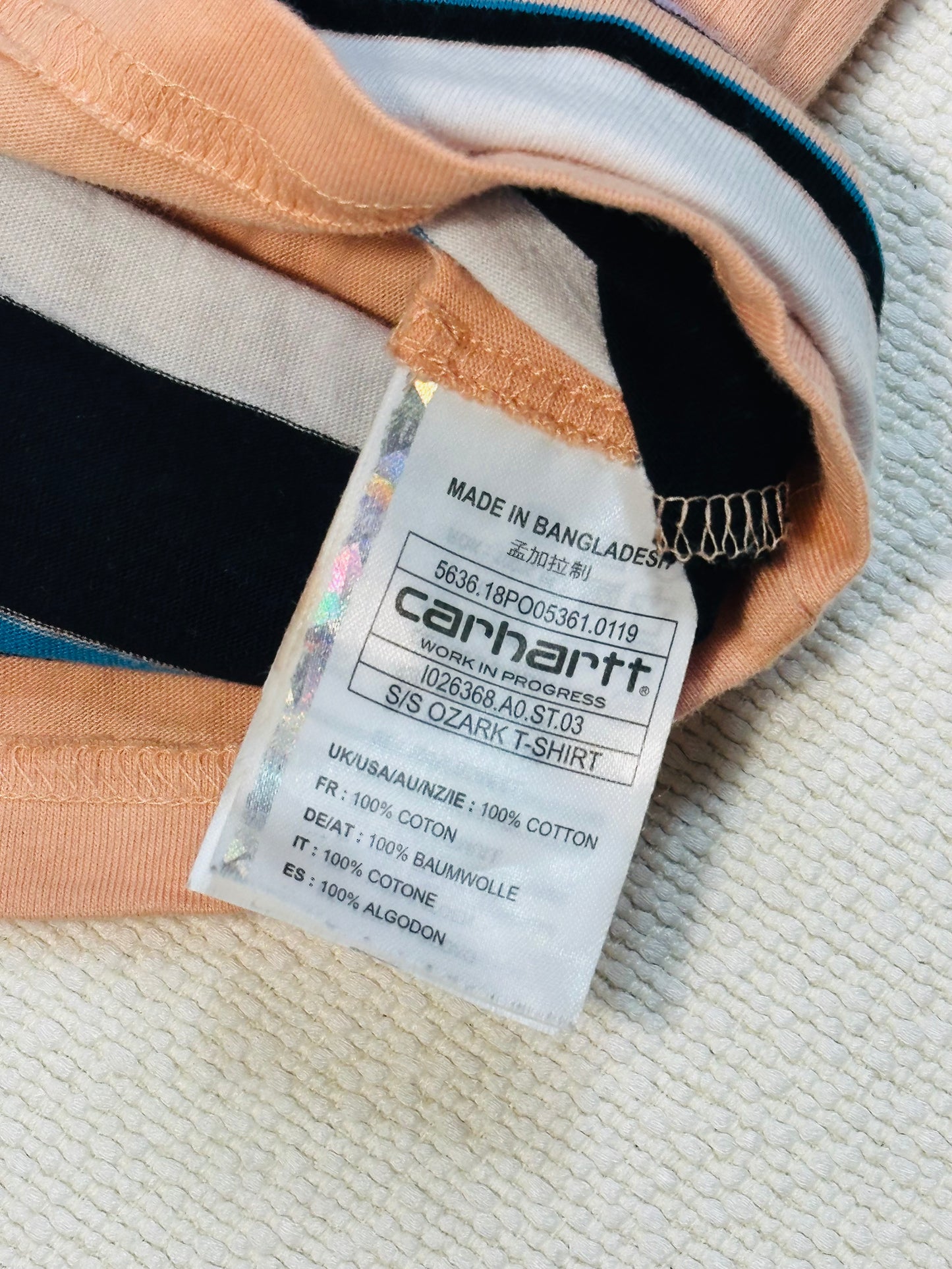 CARHARTT - Ozark Striped Tee 🍑💥