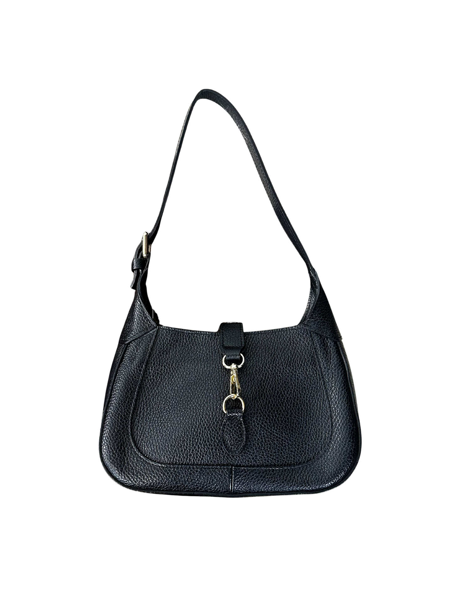 Borsa a Spalla in Pelle Nera Jackie ispired – Vintage Y2K