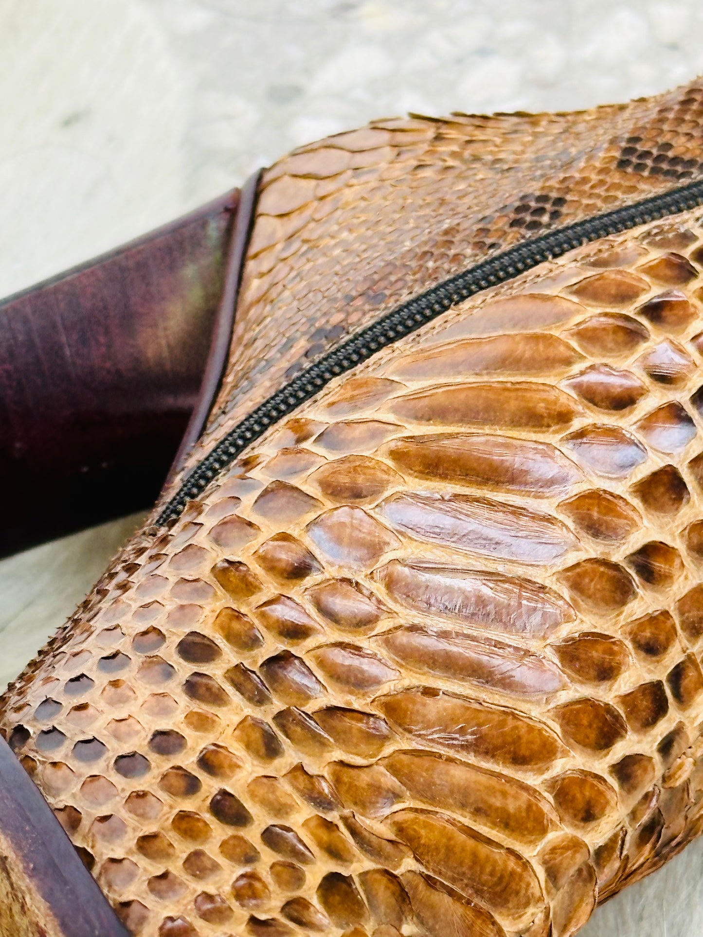 Stivaletti vintage in vero Pitone 🐍 Made in Italy | Taglia 37½ vera pelle