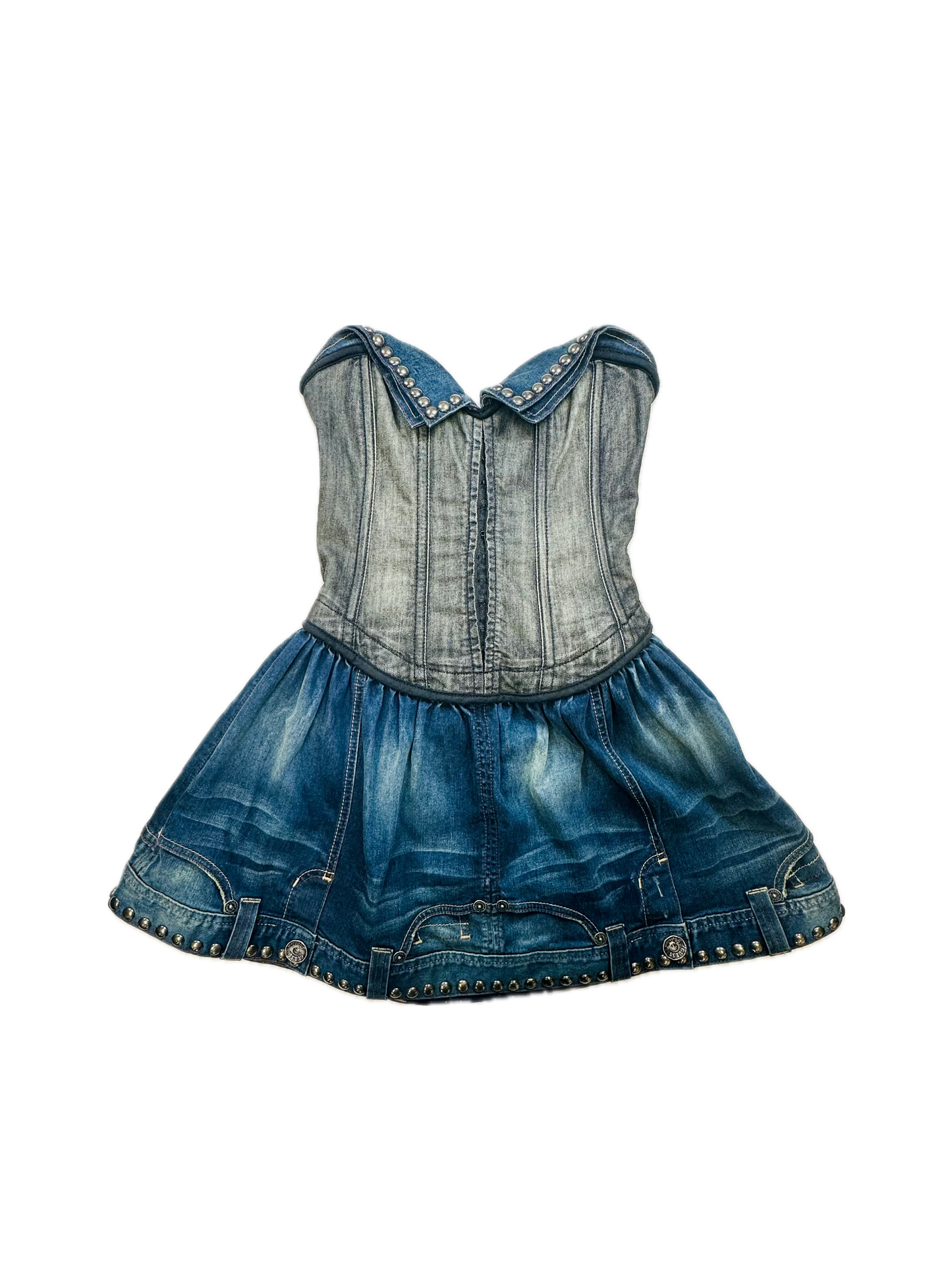 GUESS - Abito corsetto anni 2000 in Denim