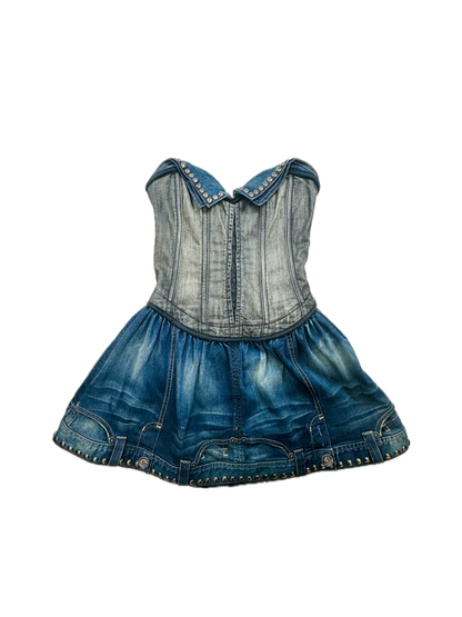 GUESS - Abito corsetto anni 2000 in Denim