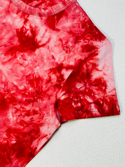 MOSCHINO - T-shirt Tie-Dye Rosso Fragola