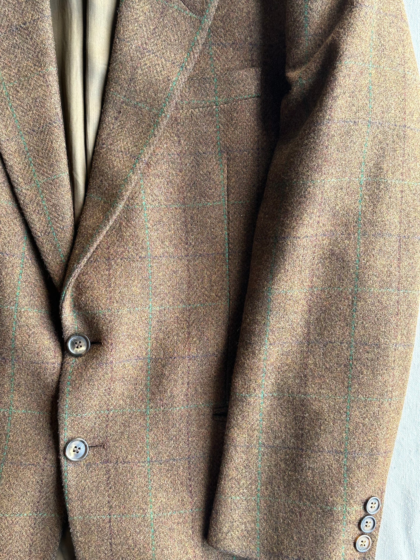 Blazer in pura lana Tartan