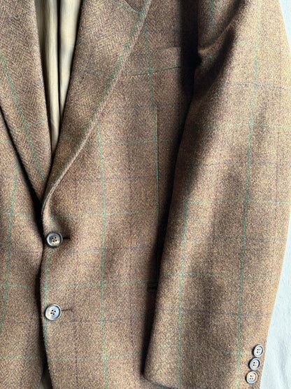 Blazer in pura lana Tartan