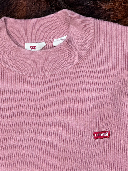 LEVI’S - Maglioncino rosa a costine - Minimal icon