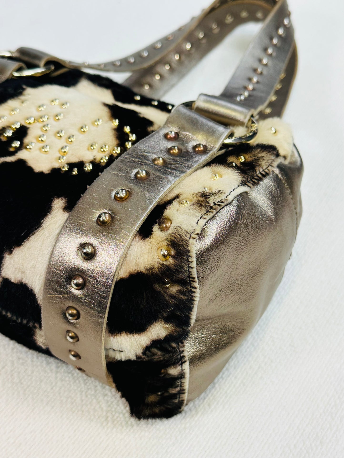 DOLCE & GABBANA – Mini Barrel Cowhide Studded Edition