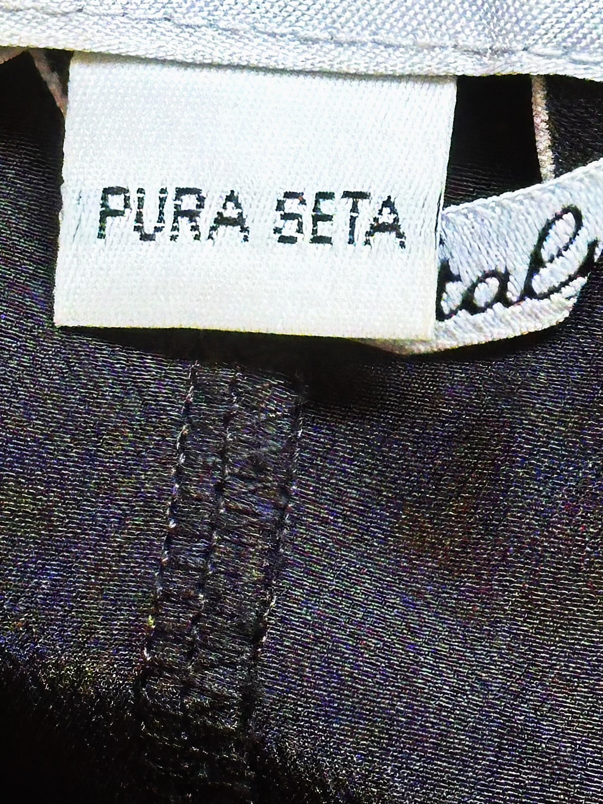 Gonna vintage Pura Seta con fantasia geometrica – Made in Italy