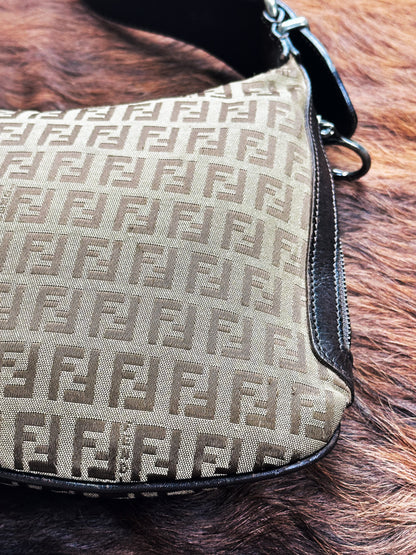 FENDI - Oyster Medium Monogram Zucca Canvas – Iconic Y2K