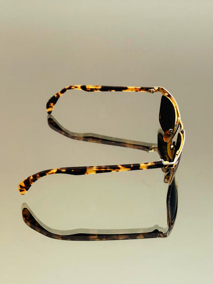 STING - Occhiali da Sole Vintage Tartarugati con Montatura Dorata