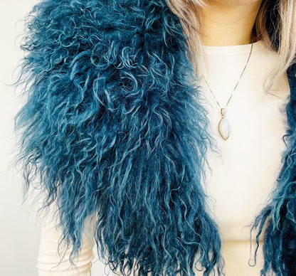 Collo in Mongolia Riccia Blu