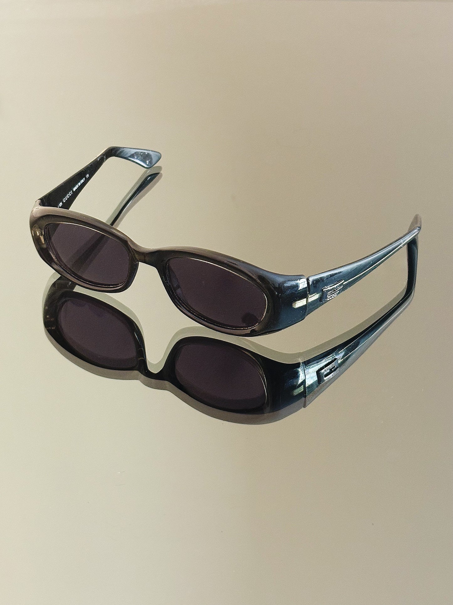 GUCCI - GG 2432/S – Occhiali da sole vintage neri Y2K Made in Italy
