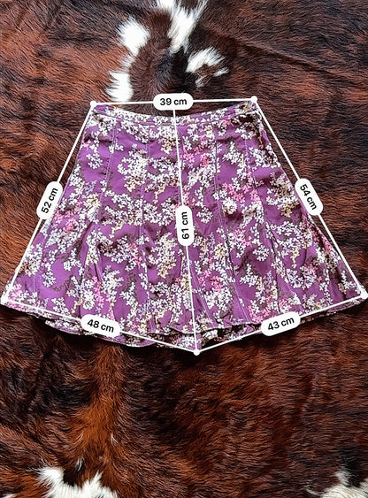 Gonna Esprit a pannelli con fantasia floreale lilla – Romantic chic