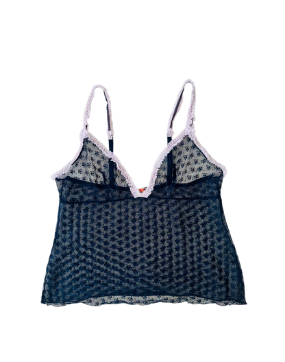 Y2k micro mesh top