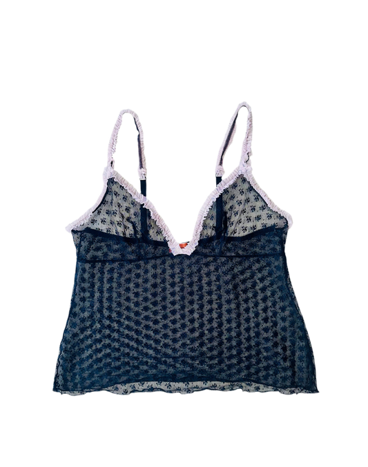 Y2k micro mesh top