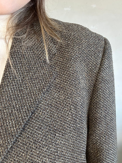 Blazer in pura lana vergine cachi