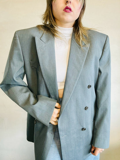 Blazer doppio petto in pura lana vergine