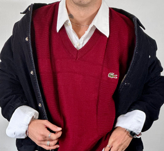 LACOSTE - Pullover burgundi
