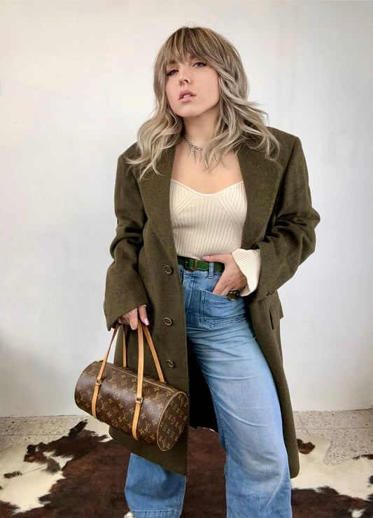 Cappotto Vintage Made in Italy – Lana & Cashmere | Verde Bosco
