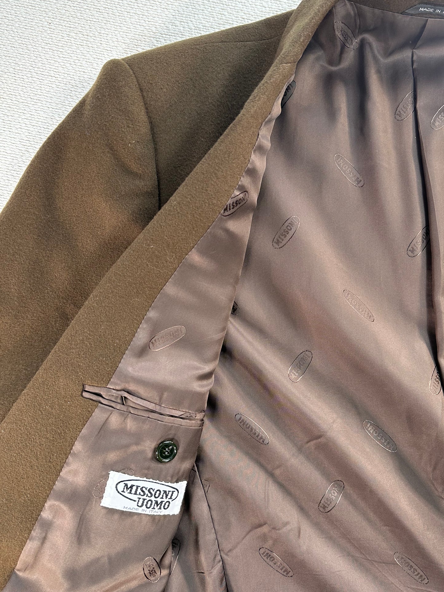 MISSONI - Giacca Blazer vintage verde oliva