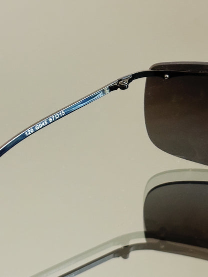GUCCI - Occhiali da sole vintage GG45 – Rimless Shield Mask Y2K Made in Italy