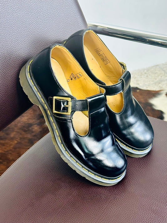 Dr. Martens - Polley Mary Jane Black Smooth Leather | Taglia EU 39