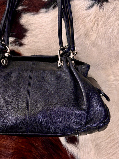 Borsa Shopper in pelle martellata