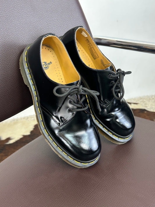 Dr. Martens 1461 - Derby Smooth Black 3 occhielli in Pelle Nera | Tg 39
