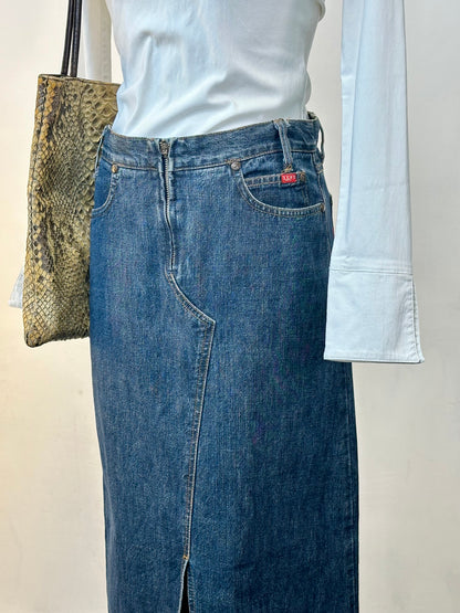 ONYX - Maxi Gonna in denim vintage Y2K