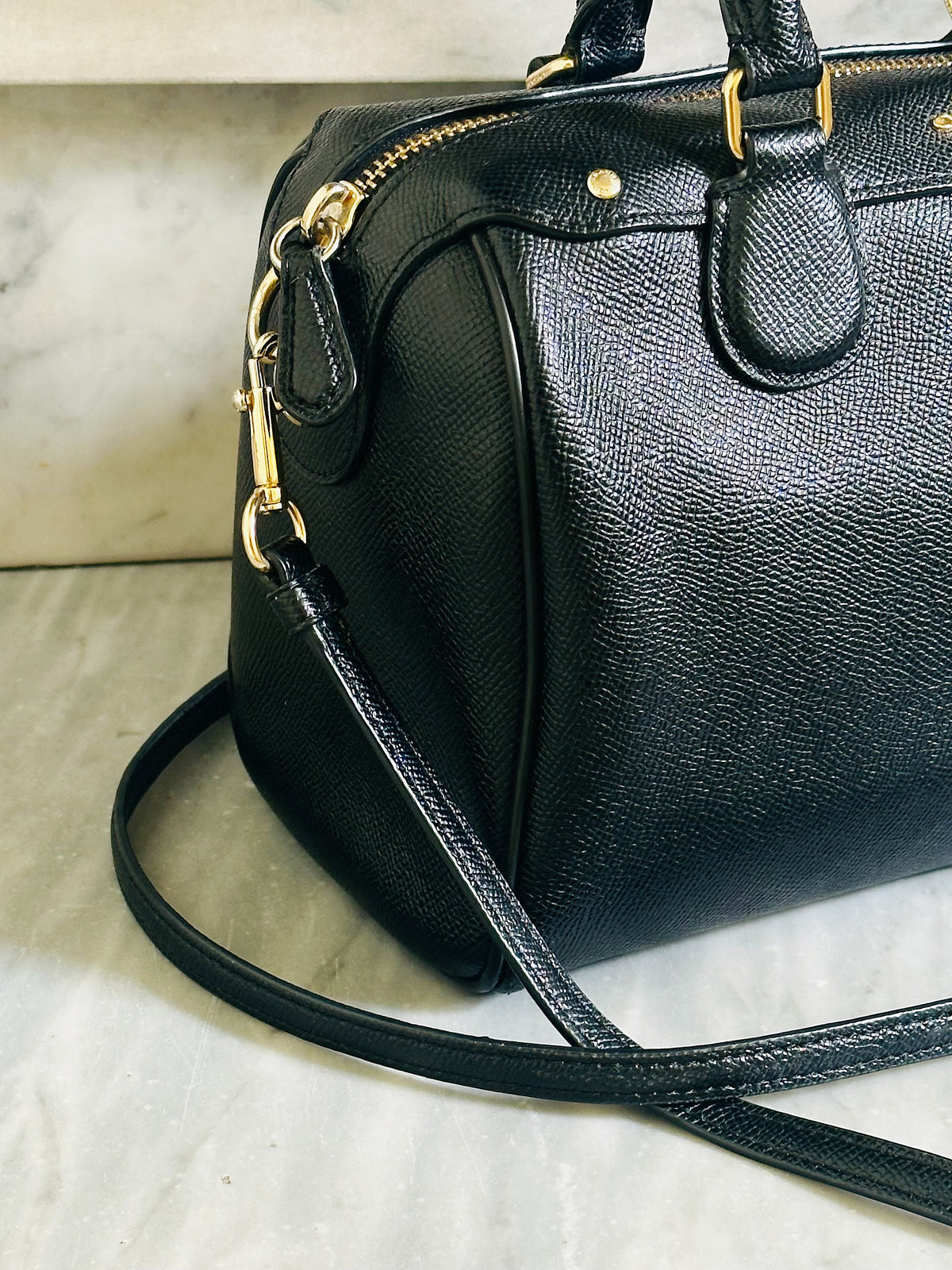 COACH - Mini Bennett Satchel F57521 in pelle nera